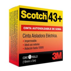 Scotch 43 Cinta Autosoldable Baja Tensión (19mm x 5m)